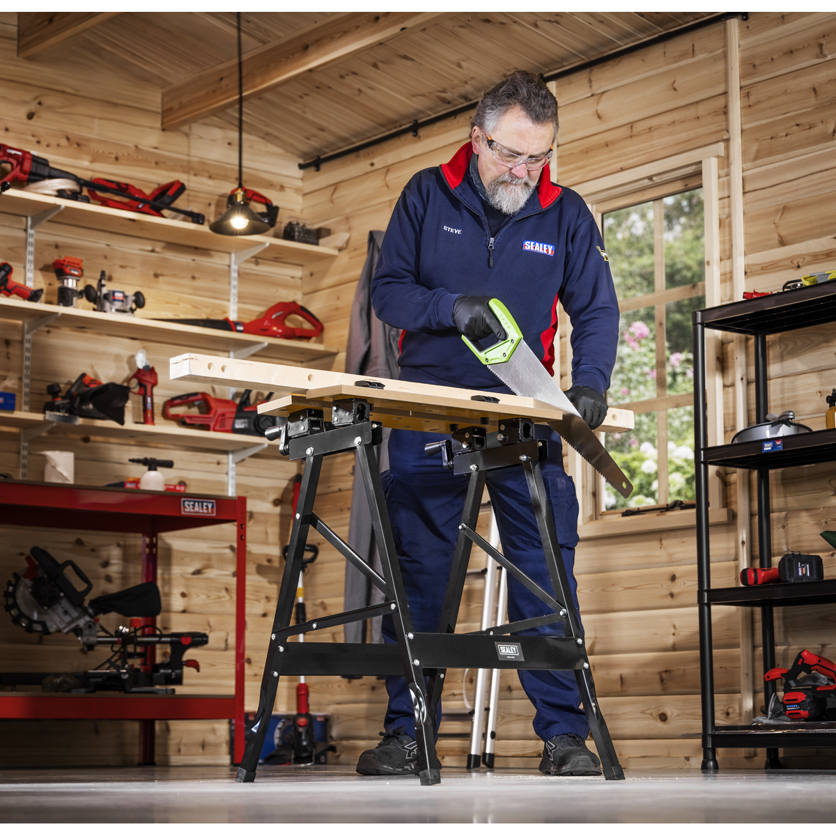 Sealey FWB3 Tilt & Clamp Folding Workbench - additional view 11
