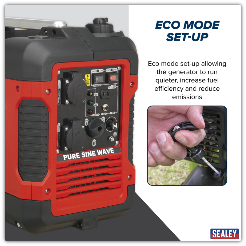 Sealey G2000I 2000W Inverter Generator 4-Stroke Engine 230V - additional view 12