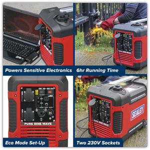 Sealey G2000I 2000W Inverter Generator 4-Stroke Engine 230V - additional view 13