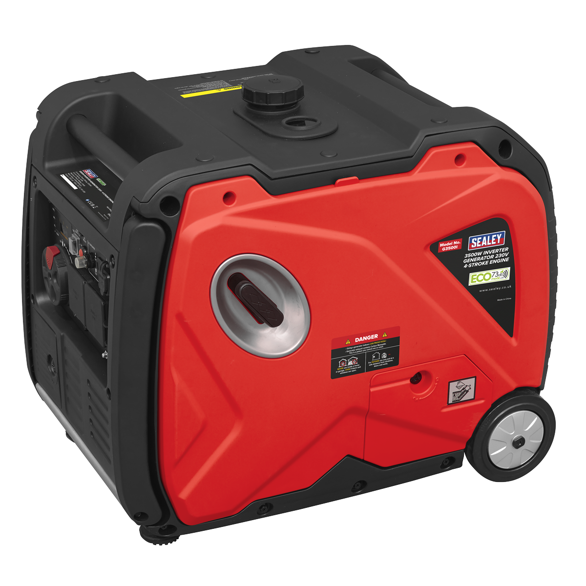 Sealey G3500I 3500W Inverter Generator 4-Stroke Engine 230V