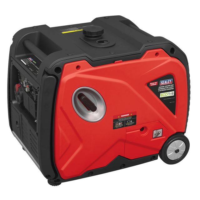Sealey G3500I 3500W Inverter Generator 4-Stroke Engine 230V