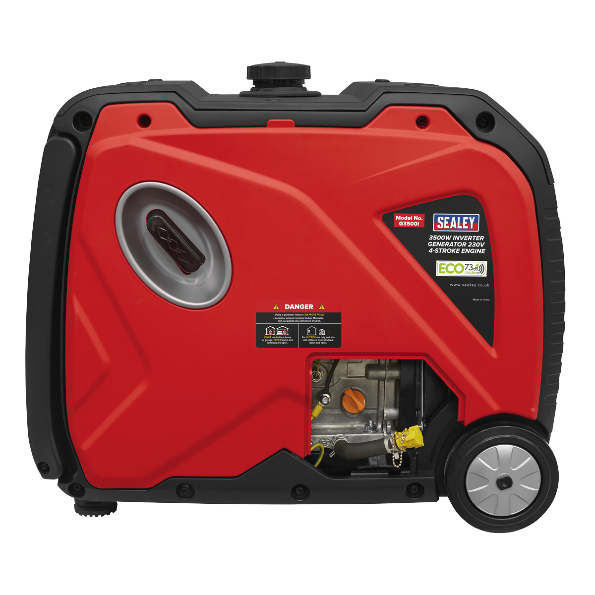 Sealey G3500I 3500W Inverter Generator 4-Stroke Engine 230V - additional view 6