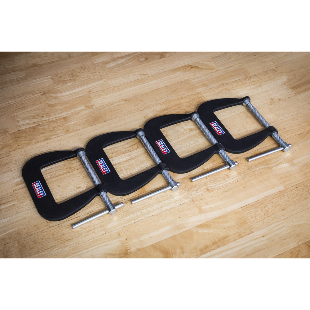 Sealey GCC01 Junior C-Clamp Set 64 x 64mm 4pc - additional view 7