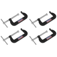 Sealey GCC02 Junior C-Clamp Set 76 x 35mm 4pc