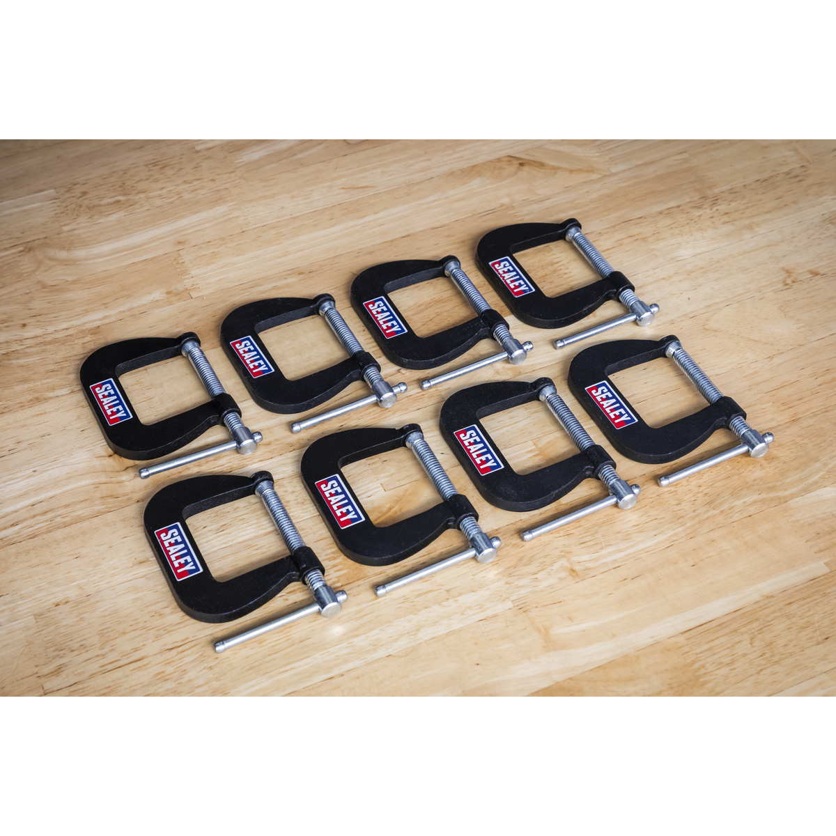 Sealey GCC03 Junior C-Clamp Set 38 x 38mm 8pc - additional view 3