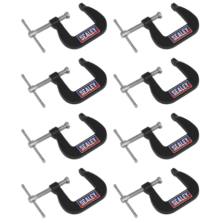 Sealey GCC05 Junior C-Clamp Set 28 x 28mm 8pc