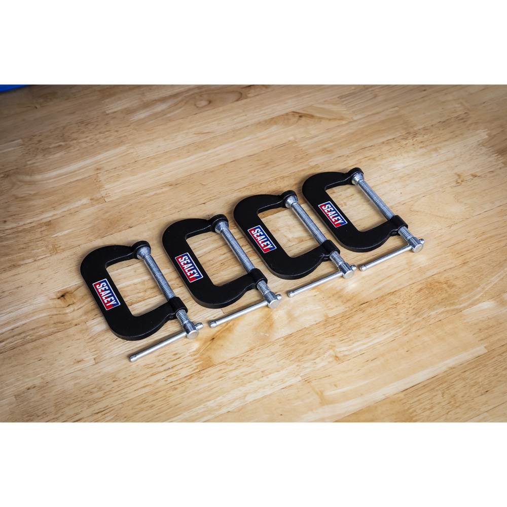 Sealey GCC06 Junior C-Clamp Set 51 x 32mm 4pc - additional view 5