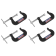 Sealey GCC06 Junior C-Clamp Set 51 x 32mm 4pc