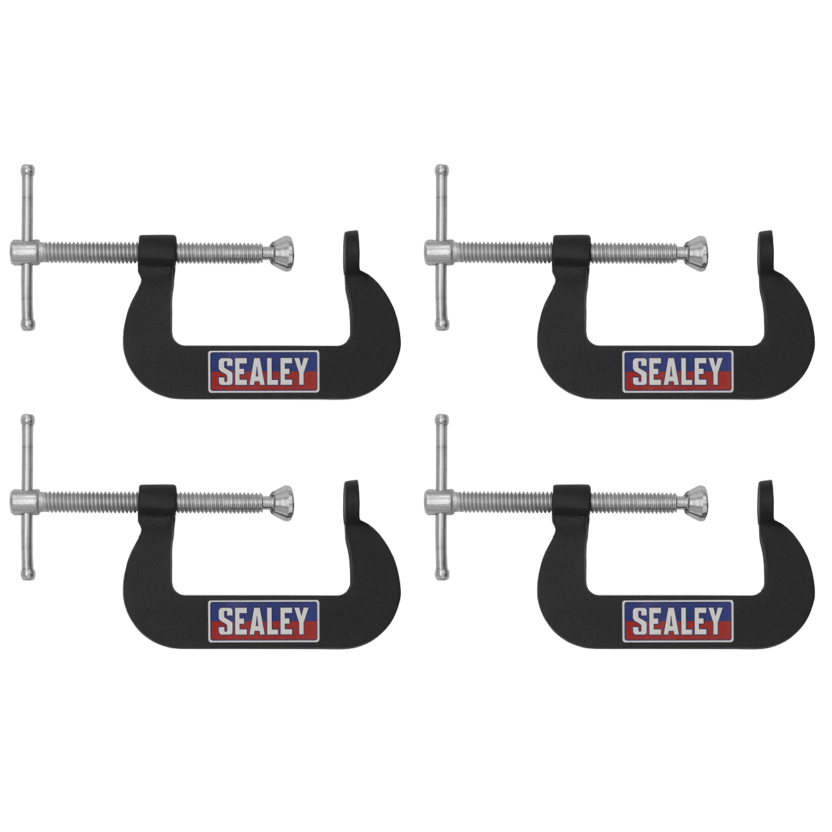 Sealey GCC06 Junior C-Clamp Set 51 x 32mm 4pc - additional view 3