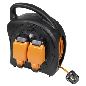 Sealey GCR20 20m Weatherproof Extension Reel with Thermal Trip 2 x 230V