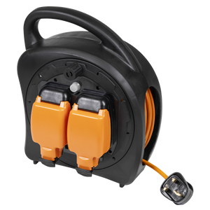 Sealey GCR20 20m Weatherproof Extension Reel with Thermal Trip 2 x 230V