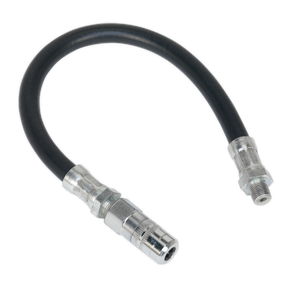Sealey GGHE300 Flexible Rubber Grease Gun Delivery Hose with 4-Jaw Connector 300mm 1/8"BSP Gas