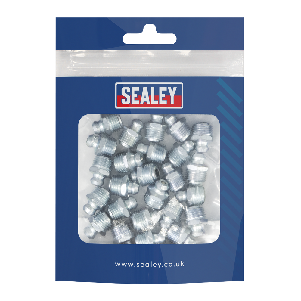 Sealey GNM18 Straight Grease Nipple M10 x 1mm - Pack of 25 - additional view 2