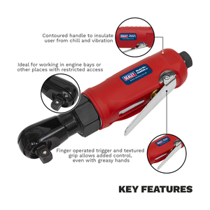 Sealey GSA635 Generation Compact Air Ratchet Wrench 3/8"Sq Drive - additional view 2