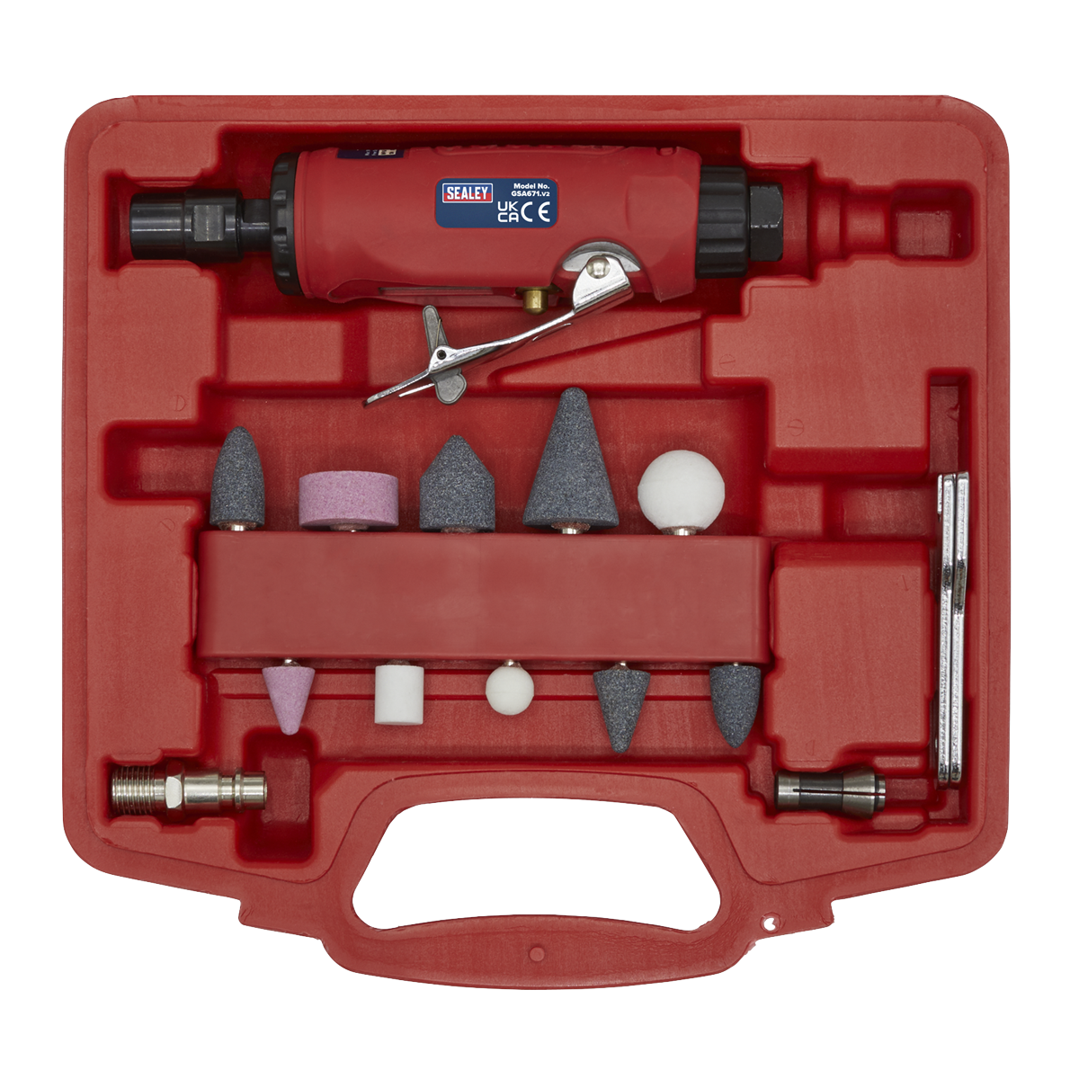 Sealey GSA67 Generation Air Die Grinder Kit 15pc - additional view 4