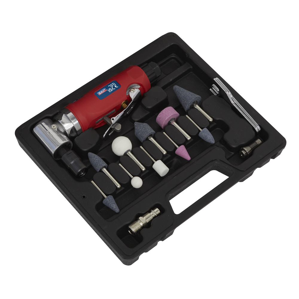 Sealey GSA675 Generation 90° Angle Air Die Grinder Kit 15pc - additional view 2