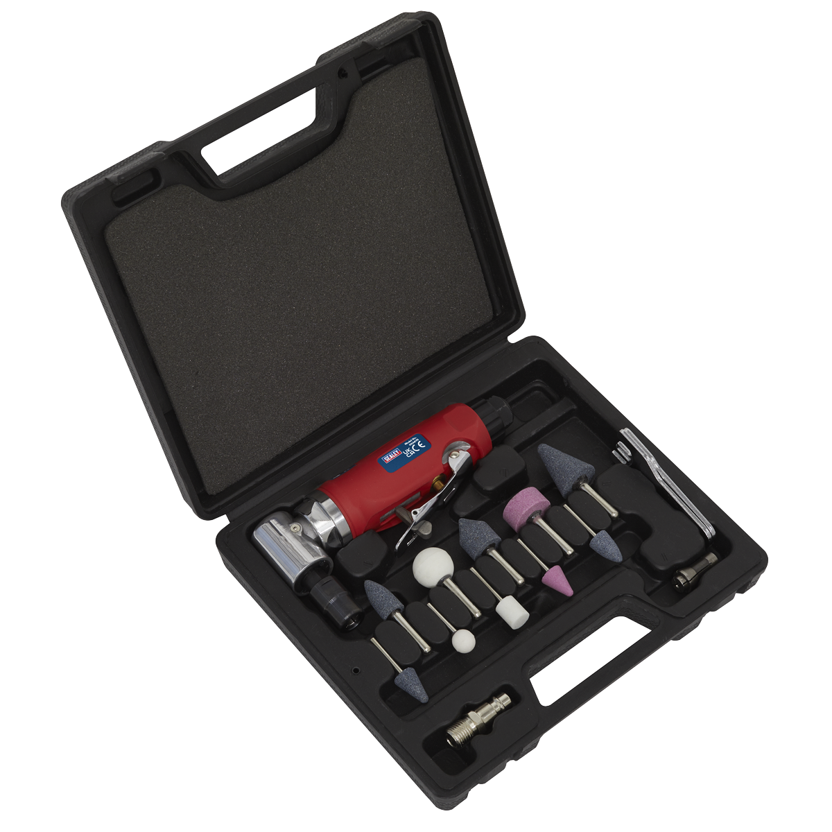Sealey GSA675 Generation 90° Angle Air Die Grinder Kit 15pc