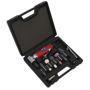 Sealey GSA675 Generation 90° Angle Air Die Grinder Kit 15pc