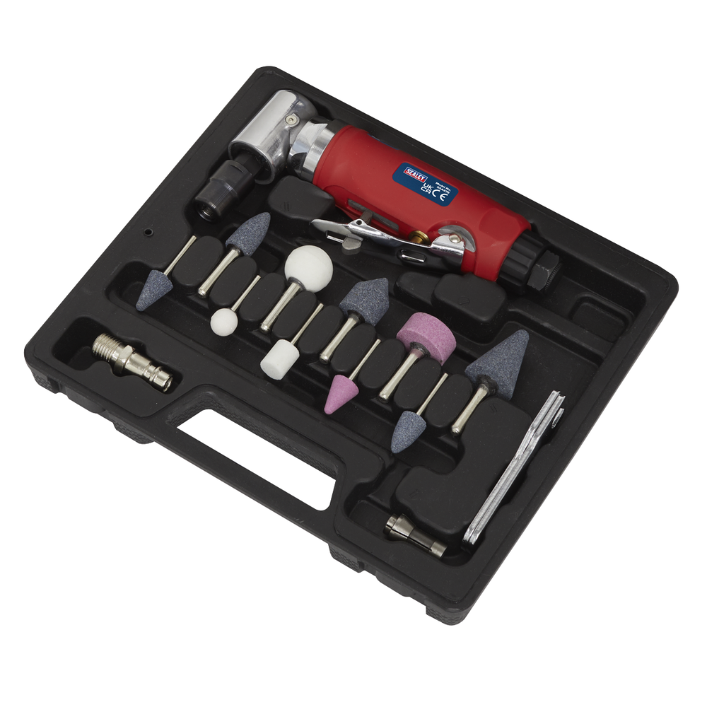 Sealey GSA675 Generation 90° Angle Air Die Grinder Kit 15pc - additional view 3