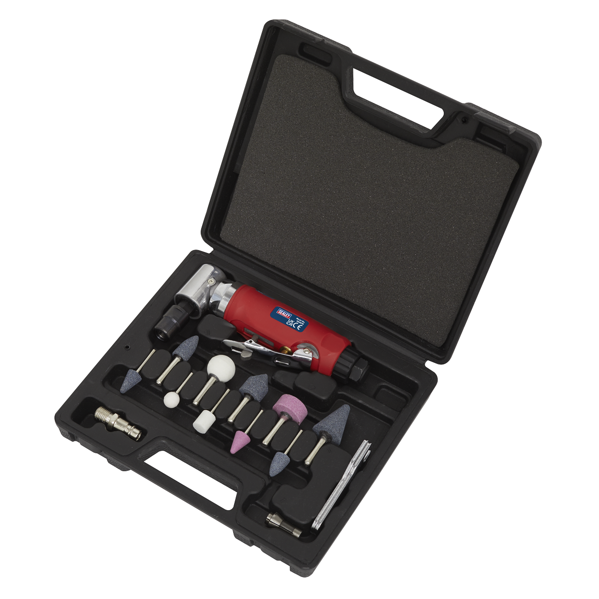 Sealey GSA675 Generation 90° Angle Air Die Grinder Kit 15pc - additional view 4