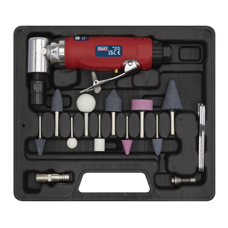 Sealey GSA675 Generation 90° Angle Air Die Grinder Kit 15pc - additional view 5