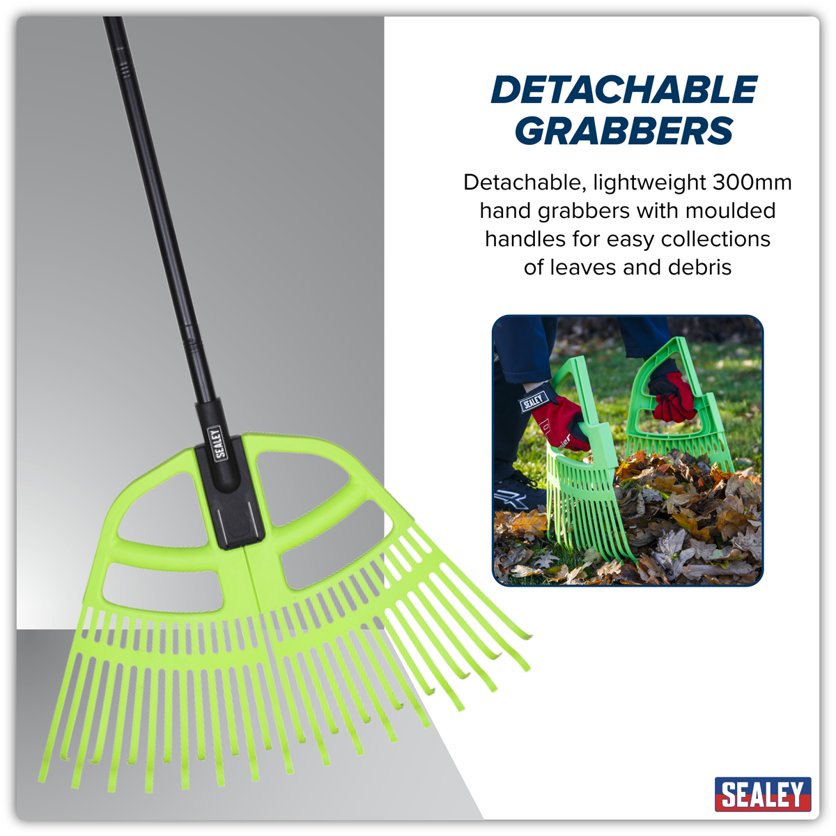 Sealey GTLG2 2-in-1 Rake & Leaf Grabber - additional view 8