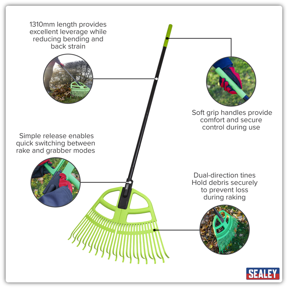 Sealey GTLG2 2-in-1 Rake & Leaf Grabber - additional view 9
