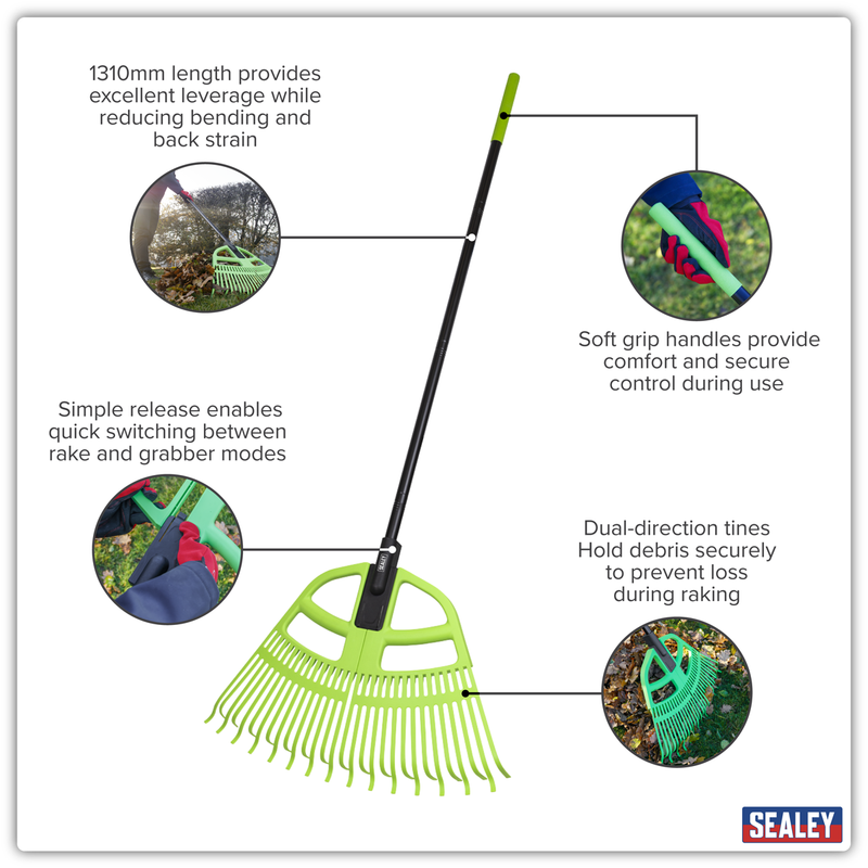 Sealey GTLG2 2-in-1 Rake & Leaf Grabber - additional view 9