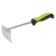Sealey GTSG010 Hand Rake with Soft Grip Handle & Stainless Steel Tines 310mm