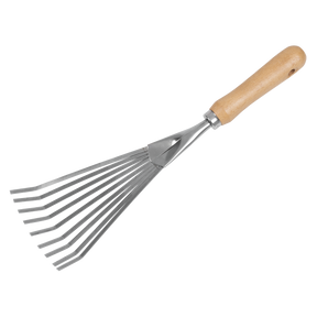 Sealey GTWH001 Premier Leaf Hand Rake with Ash Handle & Stainless Steel Tines