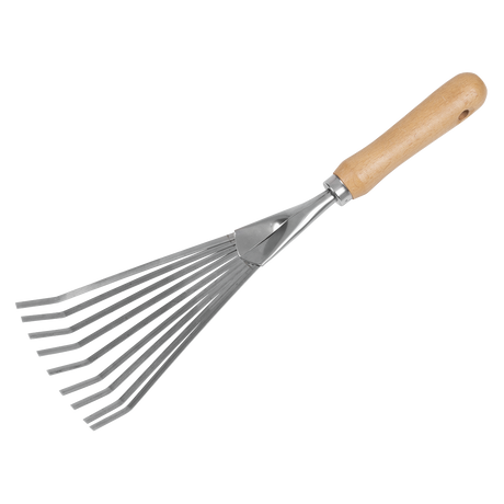 Sealey GTWH001 Premier Leaf Hand Rake with Ash Handle & Stainless Steel Tines