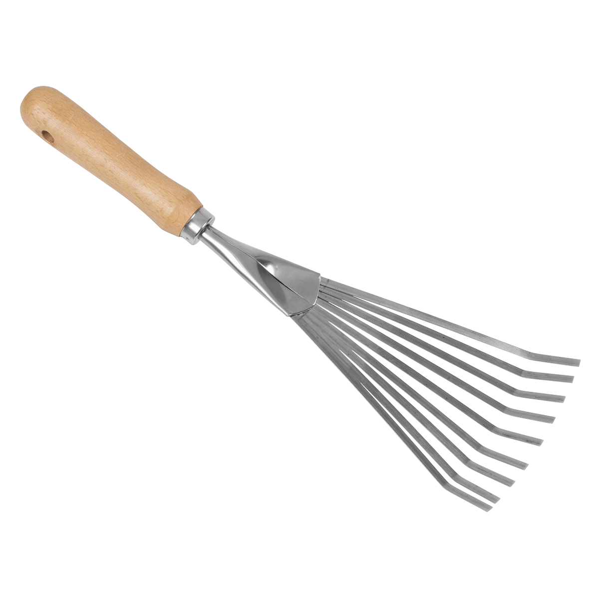 Sealey GTWH001 Premier Leaf Hand Rake with Ash Handle & Stainless Steel Tines - additional view 2