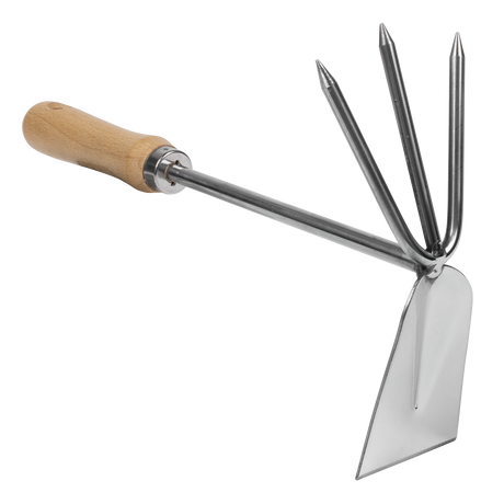 Sealey GTWH002 Premier 2-in-1 Hoe and Cultivator with Ash Handle & Stainless Steel Tines/Blade - additional view 2