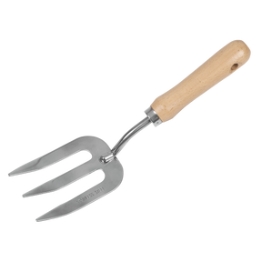 Sealey GTWH007 Premier Garden Hand Fork with Ash Handle & Stainless Steel Tines