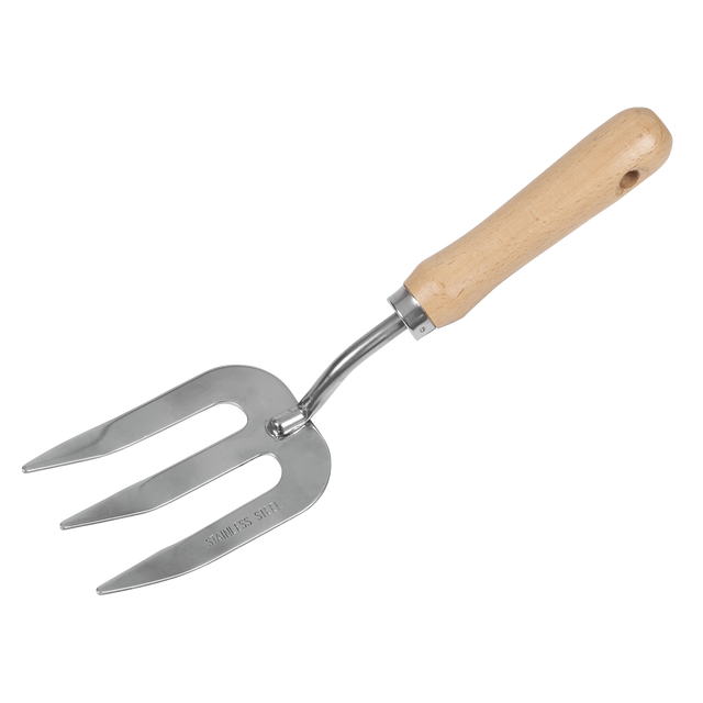 Sealey GTWH007 Premier Garden Hand Fork with Ash Handle & Stainless Steel Tines