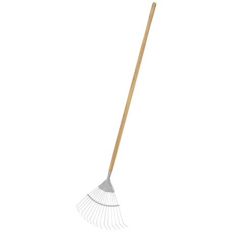Sealey GTWH010 Premier Lawn Rake with Long Ash Handle & Stainless Steel Tines