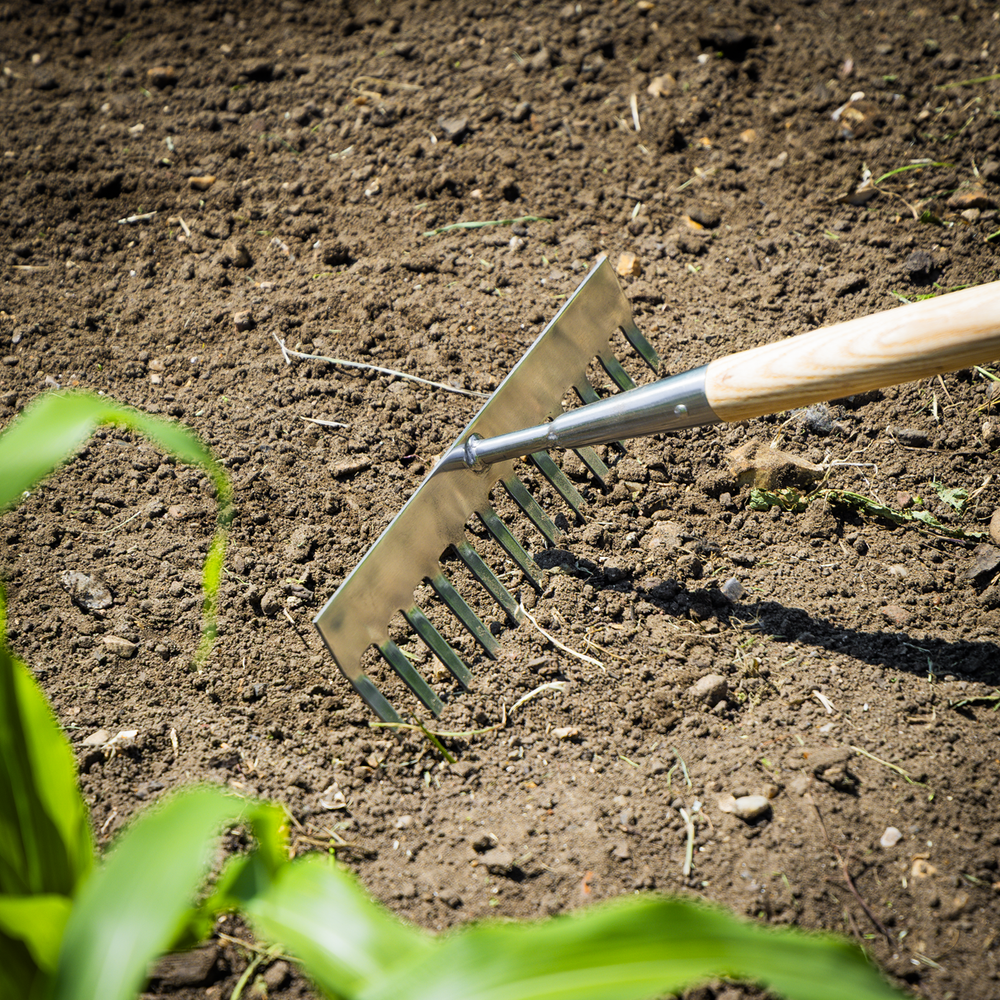 Sealey GTWH011 Premier Garden Rake with Long Ash Handle & Stainless Steel Tines - additional view 6