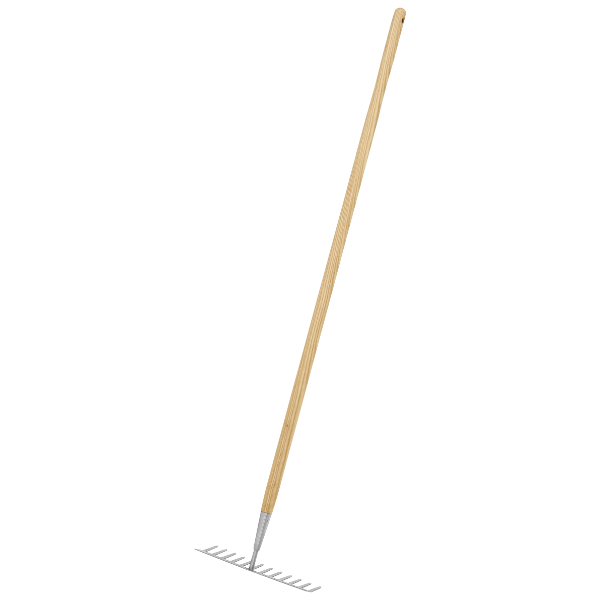 Sealey GTWH011 Premier Garden Rake with Long Ash Handle & Stainless Steel Tines