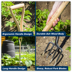 Sealey GTWH016 Premier Digging Fork with Ash Handle & Stainless Steel Tines - additional view 11