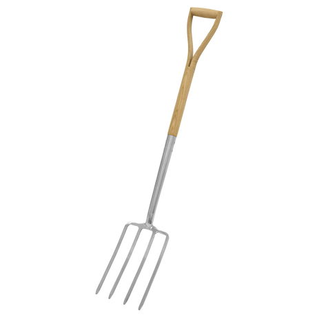 Sealey GTWH016 Premier Digging Fork with Ash Handle & Stainless Steel Tines