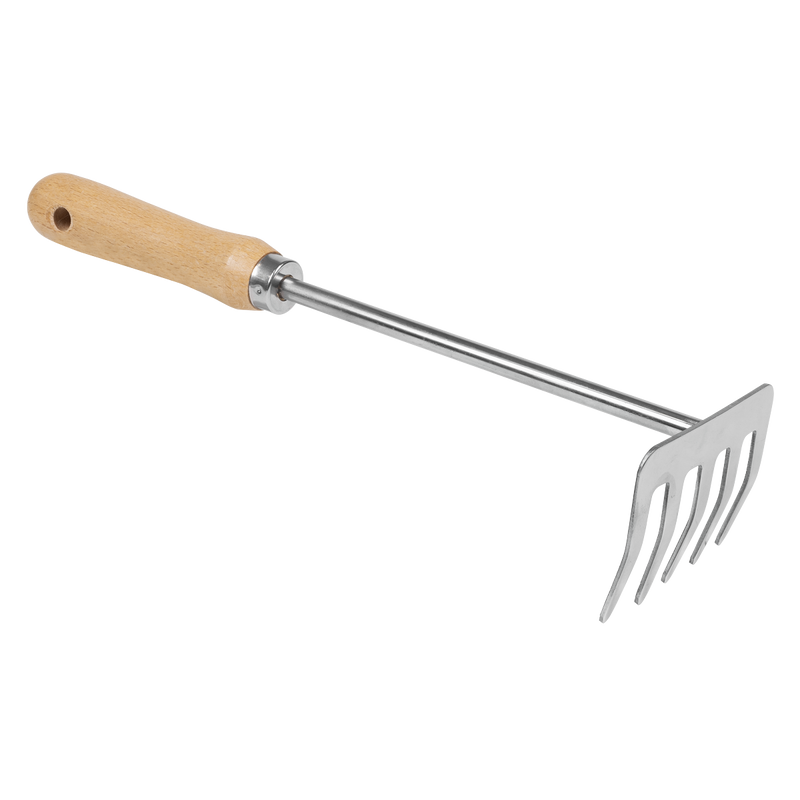 Sealey GTWH020 Premier Garden Hand Rake with Short Ash Handle & Stainless Steel Tines - additional view 2