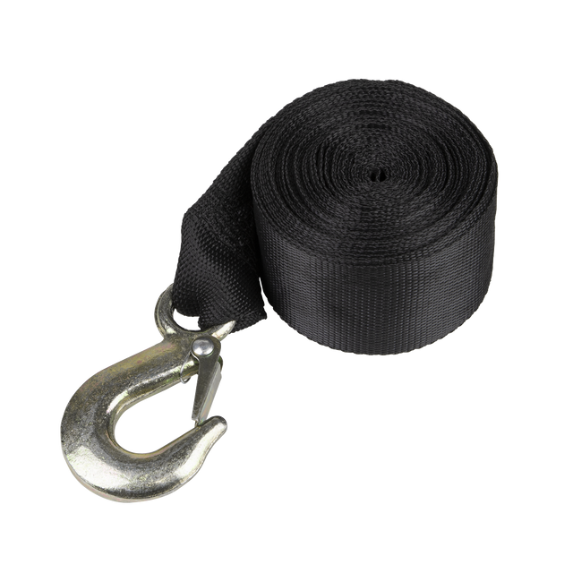 Sealey GWES12 Trailer Winch Strap with Forged Hook 50mm x 7m 810kg Breaking Strength
