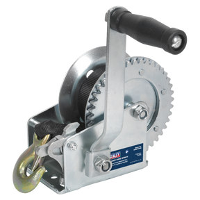 Sealey GWW1200M Geared Hand Winch with Webbing Strap 540kg Capacity