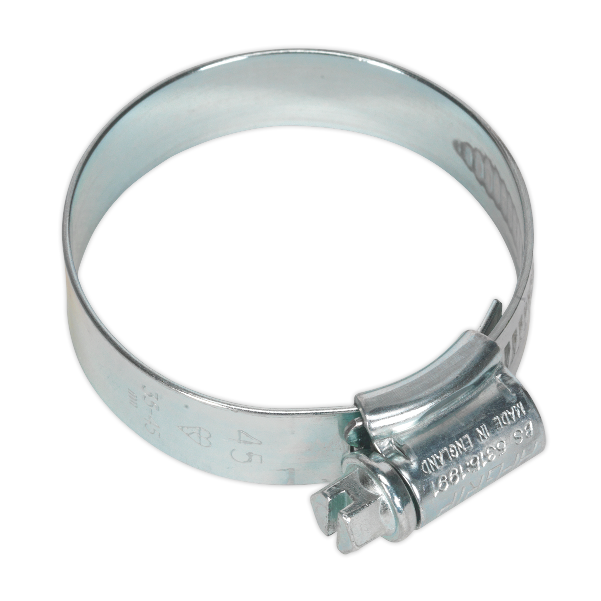 Sealey HCJ245 HI-GRIP® Zinc Plated Hose Clip 35-45mm - Pack of 20