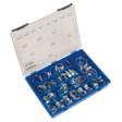 Sealey HCJ85AC HI-GRIP® Zinc Plated Hose Clip Assortment 9.5-55mm 81pc