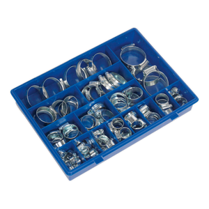 Sealey HCJ85AC HI-GRIP® Zinc Plated Hose Clip Assortment 9.5-55mm 81pc - additional view 3