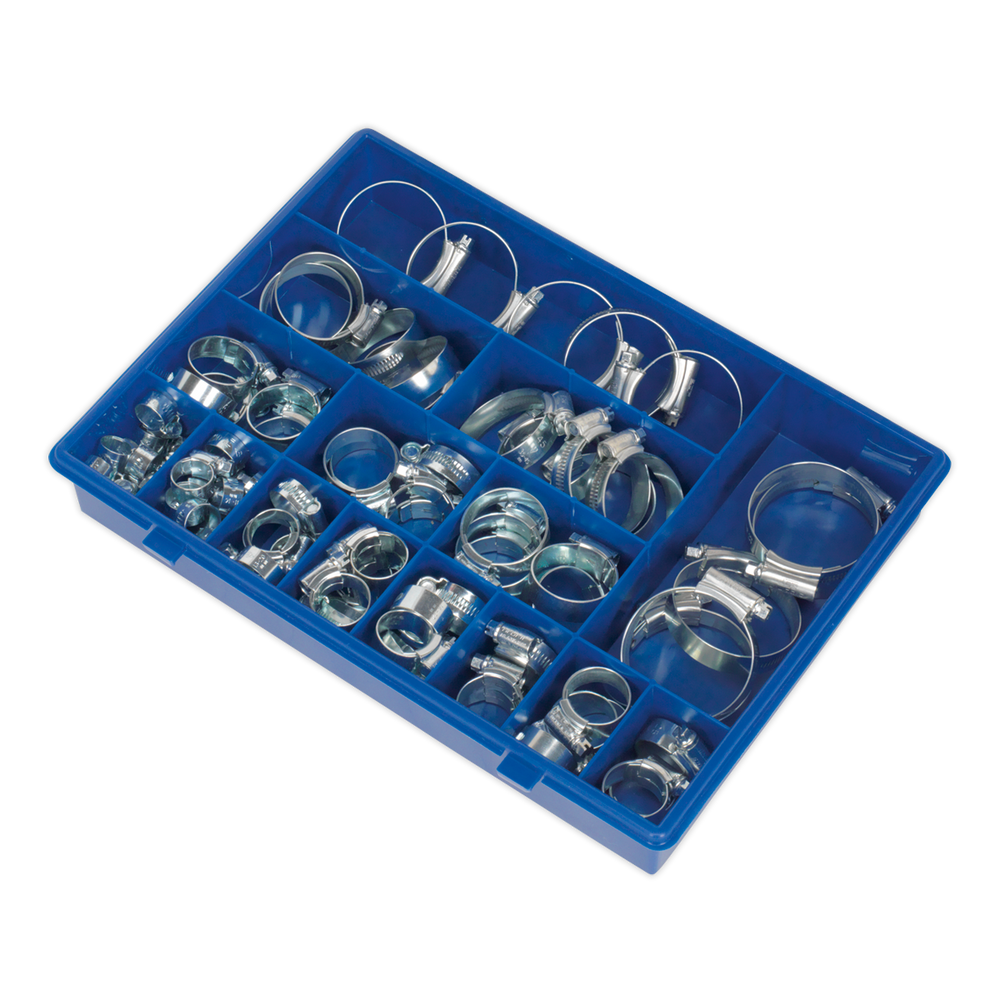 Sealey HCJ85AC HI-GRIP® Zinc Plated Hose Clip Assortment 9.5-55mm 81pc - additional view 4