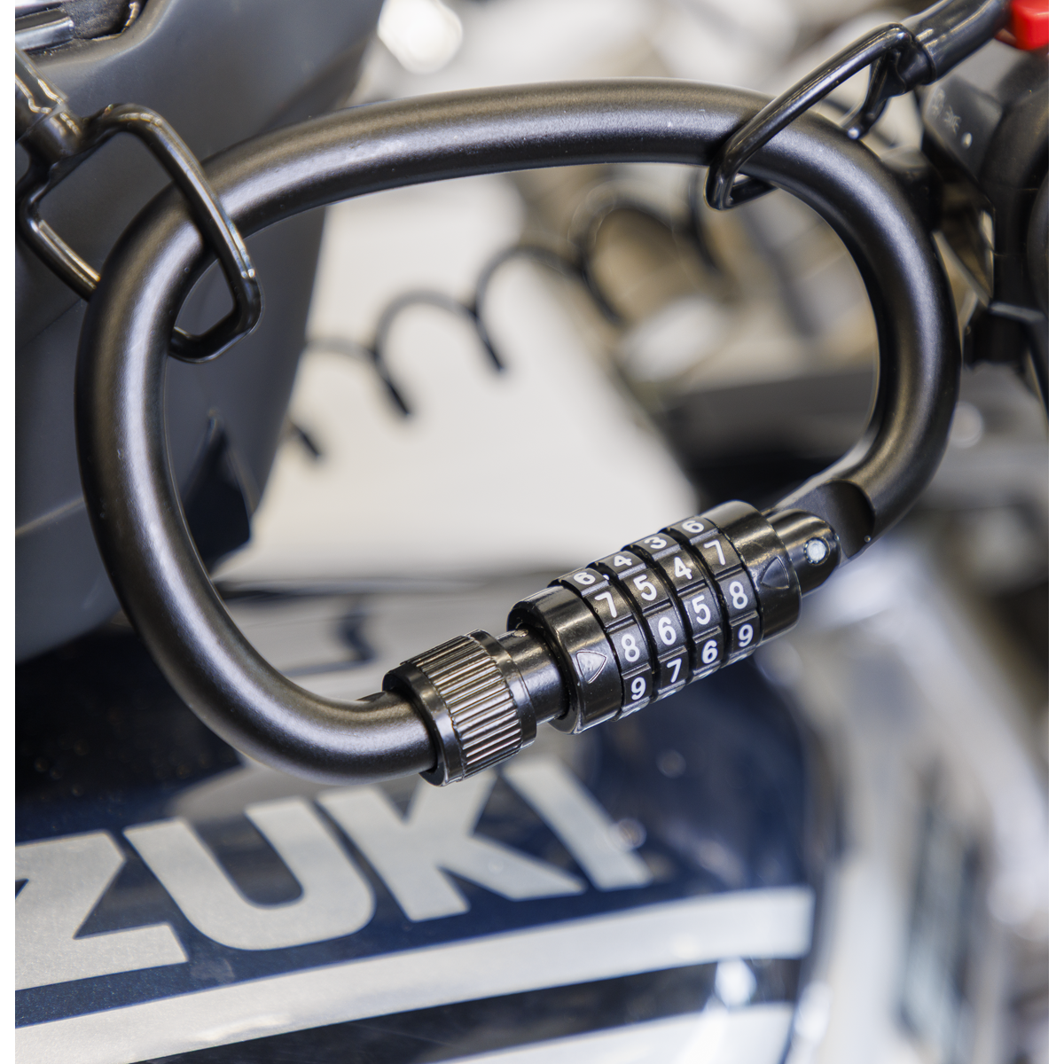 Sealey HGL02 Helmet/Gear Lock with Cable - additional view 2