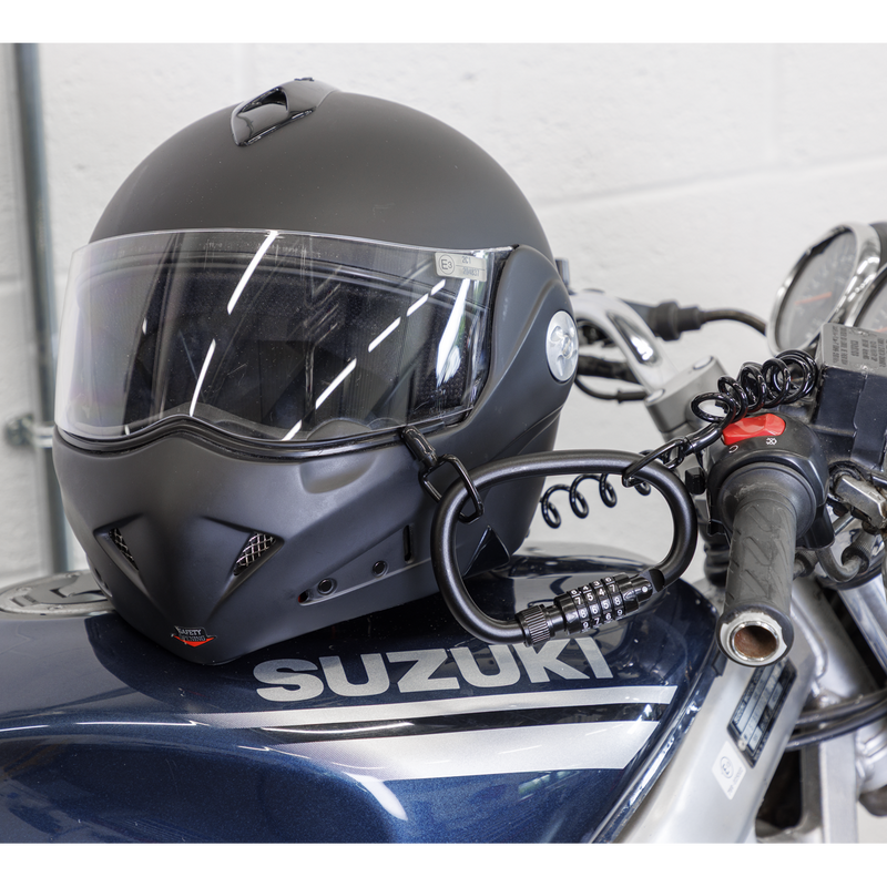 Sealey HGL02 Helmet/Gear Lock with Cable - additional view 4
