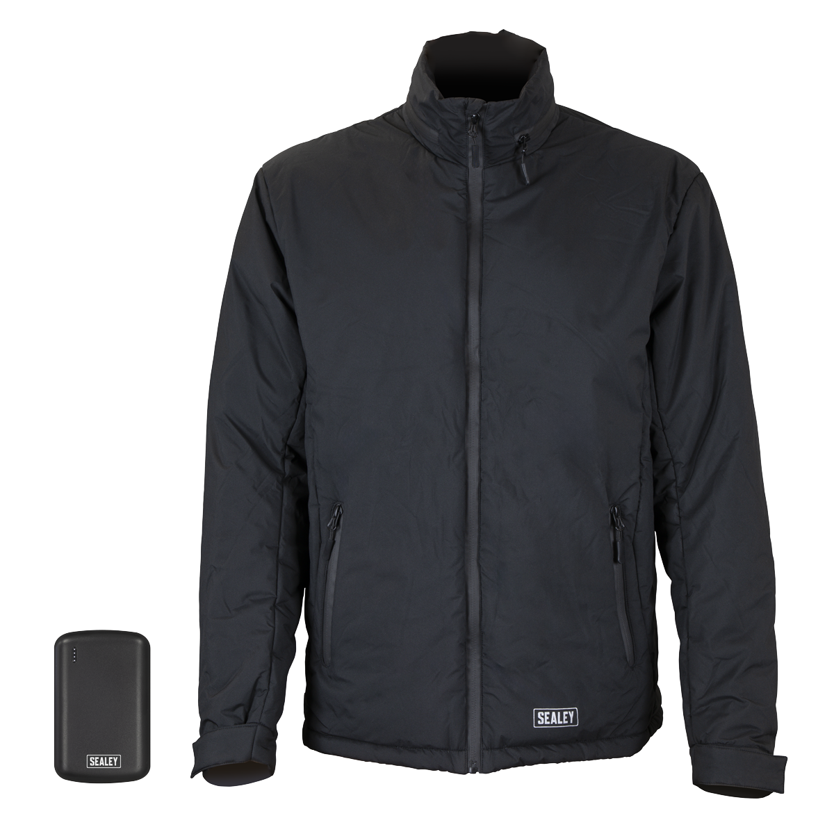 Sealey HJ02KIT 5V Heated Rain Jacket with Power Bank - Medium